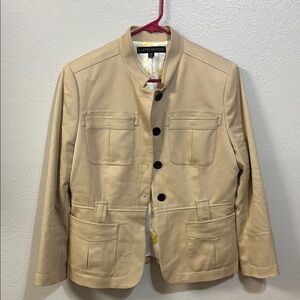 Nipon Boutique Tan Blazer SZ 12P